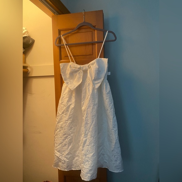 Chelsea28 Cream Spaghetti Strap Sundress for Brides - Picture 2 of 11